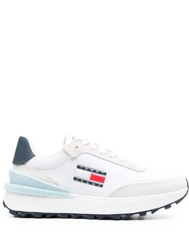Tommy Jeans logo-plaque low-top sneakers - White