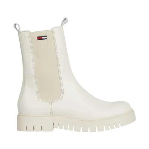 Tommy Jeans , long chelsea boot ,White female, Sizes: