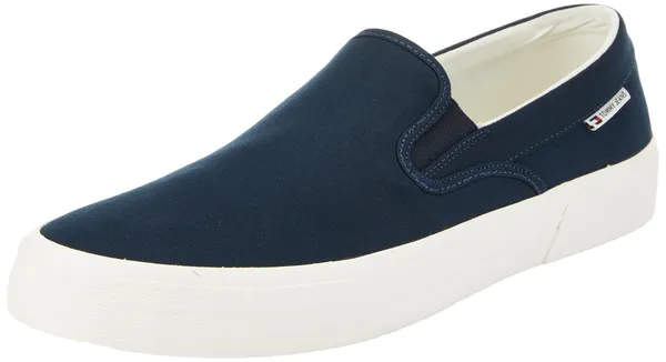 Tommy Jeans Men Vulcanised Trainers Slip On Canvas Shoes