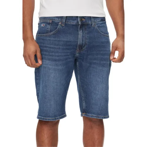 Tommy Jeans , Men's Bermuda Shorts Spring/Summer Collection ,Blue male, Sizes: