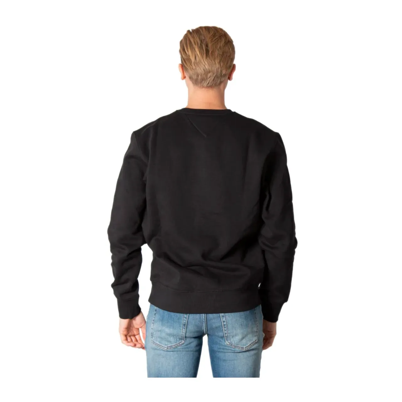 Tommy Jeans , Mens Hoodie Spring/Summer Collection ,Black male, Sizes:
