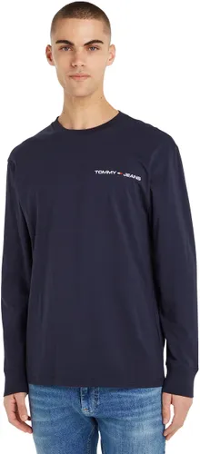 Tommy Jeans Men's Shirt Linear Chest L/S Cotton
