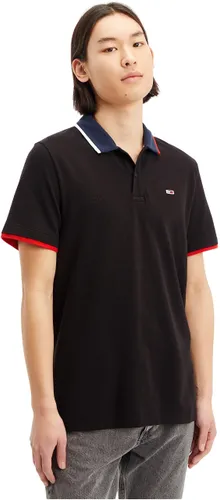 Tommy Jeans Men's Short-Sleeve Polo Shirt Reg Flag Regular