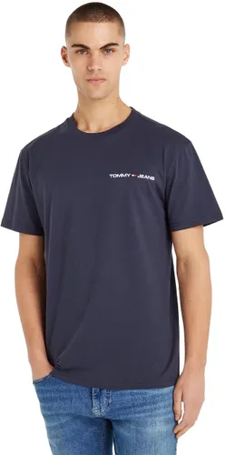 Tommy Jeans Men's Short-Sleeve T-Shirt Linear Chest Crew