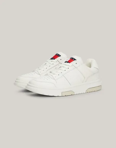 Tommy Jeans Mixed Texture Trainers in White