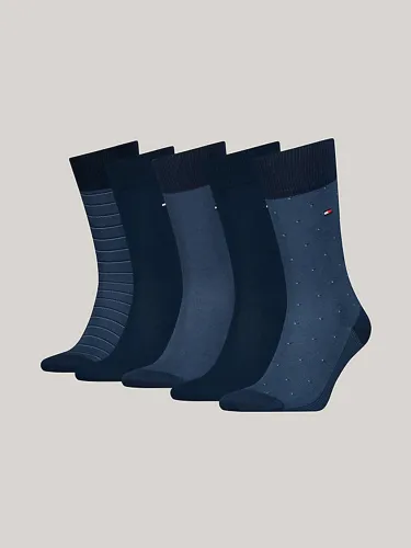 Tommy Jeans Navy 5-Pack Classics Socks Gift Box