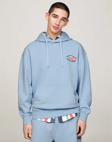 Tommy Jeans Pullover Hoodie in Blue Grey