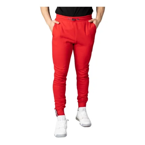 Tommy Jeans , Red Lace-Up Trousers with Side Pockets ,Red male, Sizes:
