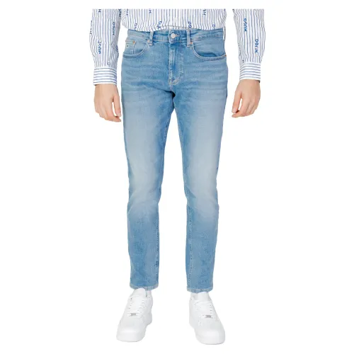 Tommy Jeans , Regenerative Cotton Tapered Jeans ,Blue male, Sizes: