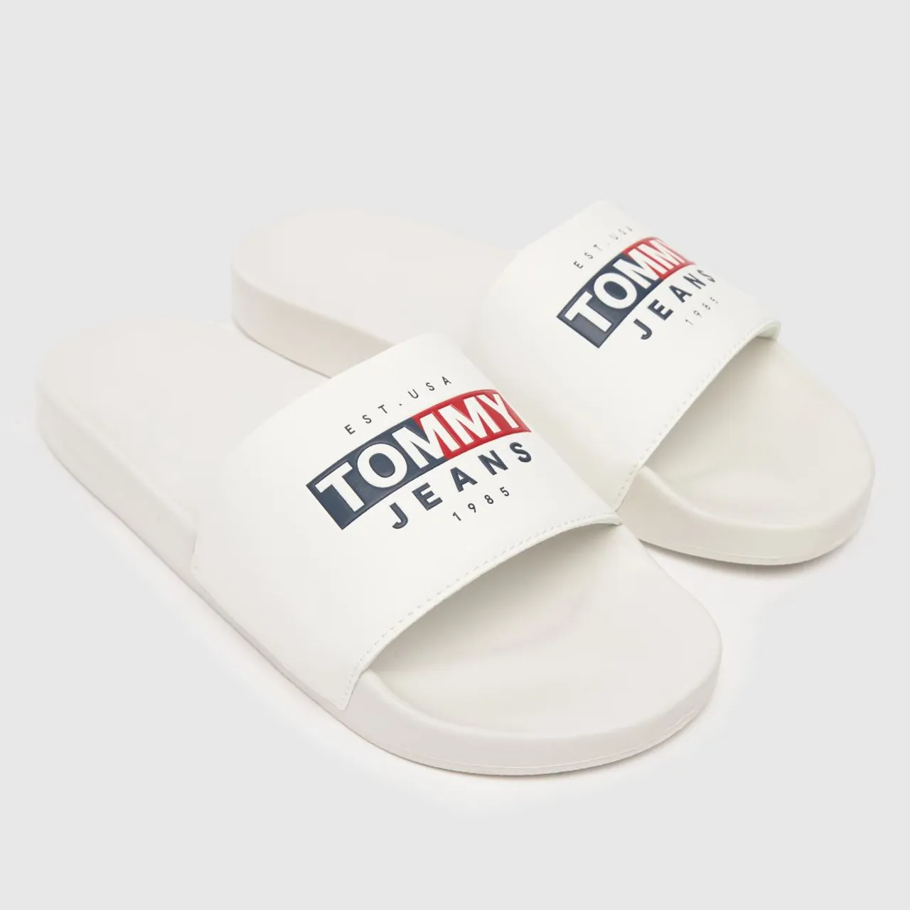 Tommy Jeans Seasonal Pool Slide Sandals In White