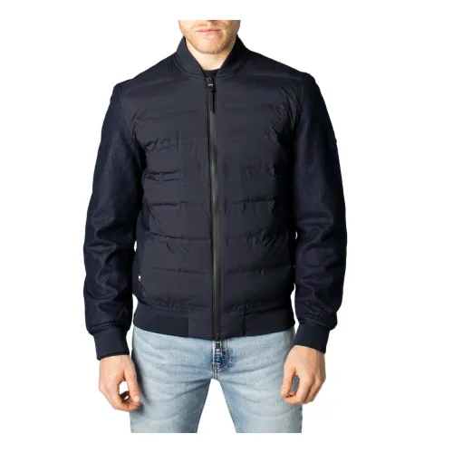 Tommy Jeans , Tech Wool Bomber Jacket ,Blue male, Sizes: