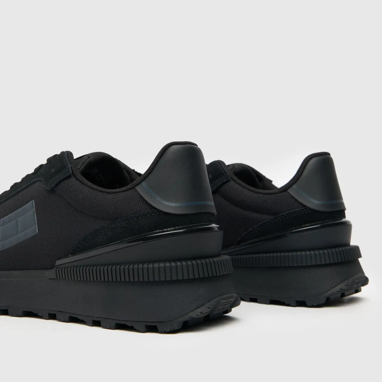 Tommy Jeans Technical Runner Trainers In Black