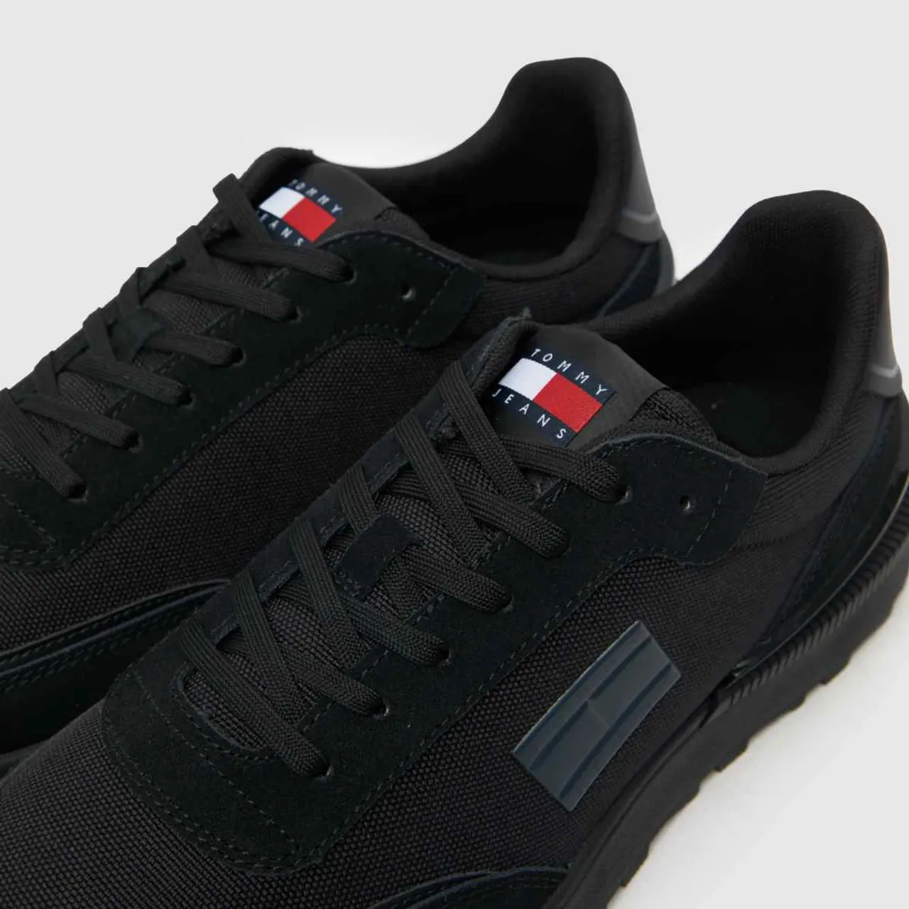 Tommy Jeans Technical Runner Trainers In Black