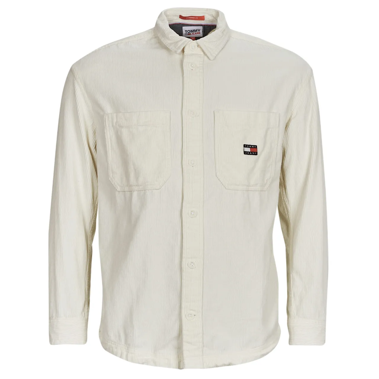 Tommy Jeans  TJM CASUAL CORDUROY OVERSHIRT  men's Long sleeved Shirt in White