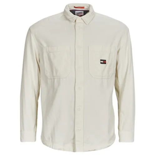 Tommy Jeans  TJM CASUAL CORDUROY OVERSHIRT  men's Long sleeved Shirt in White