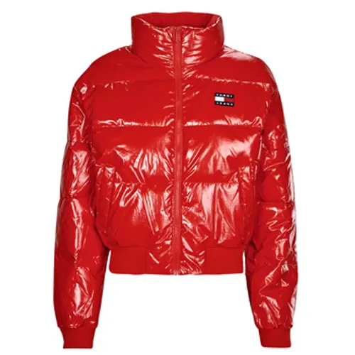 Tommy Jeans  TJW BADGE GLOSSY PUFFER  women's Jacket in Red