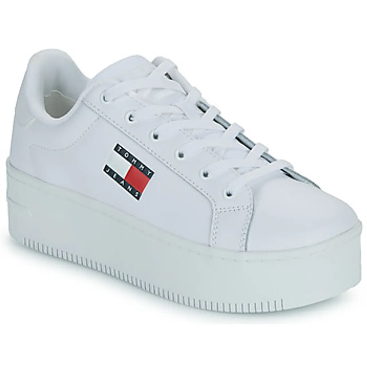 Tommy Jeans  TJW FLATFORM ESS  women's Shoes (Trainers) in White