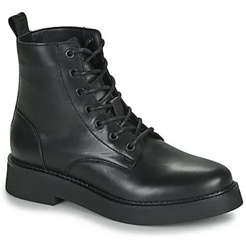 Tommy Jeans  TJW LACE UP FLAT BOOT  women's Mid Boots in Black