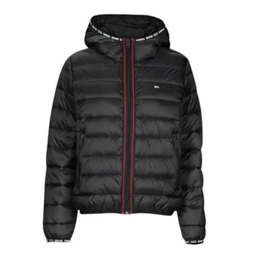 Tommy Jeans  TJW QUILTED TAPE HOODED JACKET  women's Jacket in Black