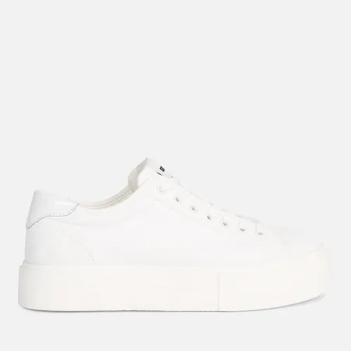 Tommy Jeans Women's Faux Leather Cupsole Trainers - UK