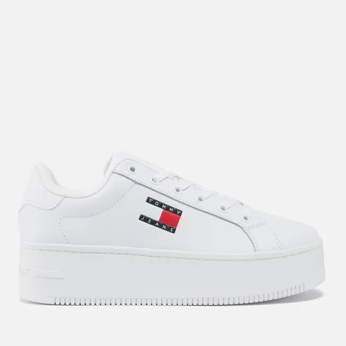 Tommy Jeans Women's Leather Cupsole Trainers - UK