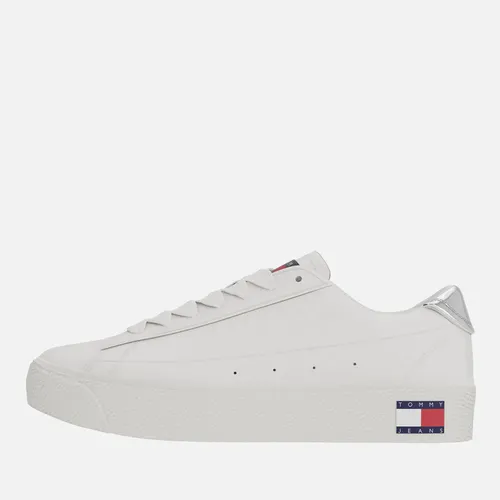 Tommy Jeans Women's Leather Vulcanised Trainers - UK 6.5