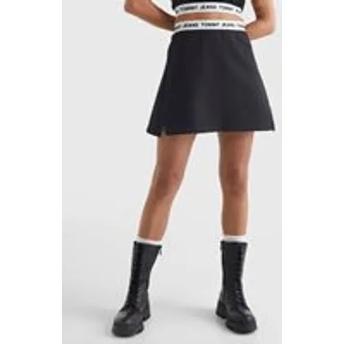 Tommy Jeans Women's Logo Waistband Skirt In Black