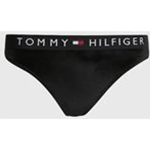 Tommy Jeans Women's Thong Velour In Black