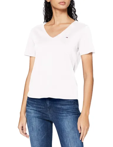 Tommy Jeans Women's Tjw Slim Jersey V Neck T Shirt