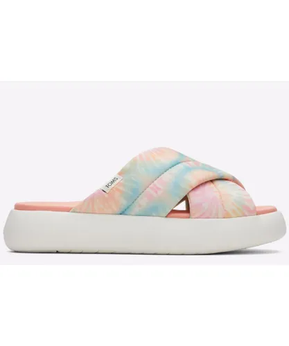 Toms Alpargata Mallow Crossover Mule Womens - Pink Mixed Material