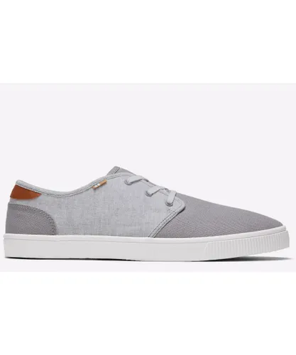 Toms Carlo Trainers Mens - Grey Canvas