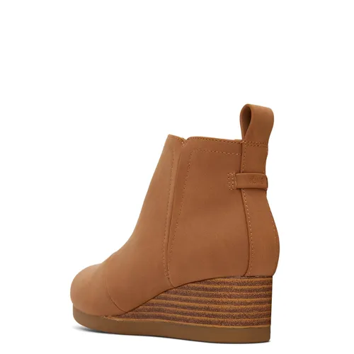 TOMS Clare Boot, Tan PU Nubuck Faux Leather