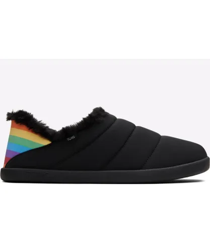 Toms Ezra Classic Slippers Womens - Black Mixed Material