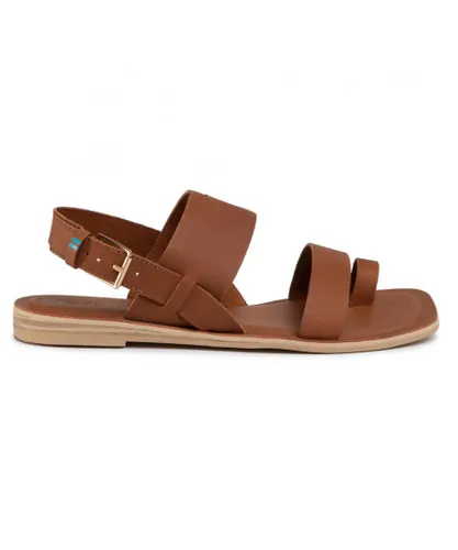 Toms Freya Brown Womens Sandals Leather (archived)