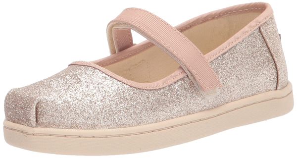 TOMS Girl's Mary Jane Flat, Multicolor,