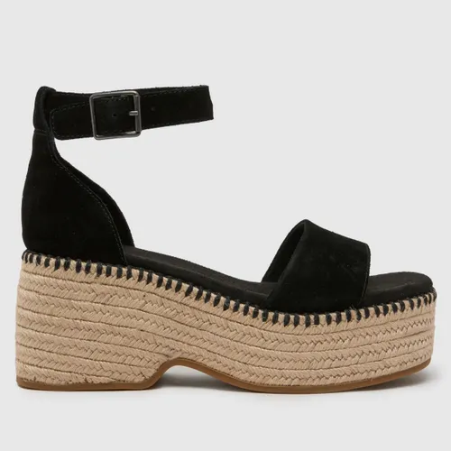 Toms Laila Wedge Sandals in Black
