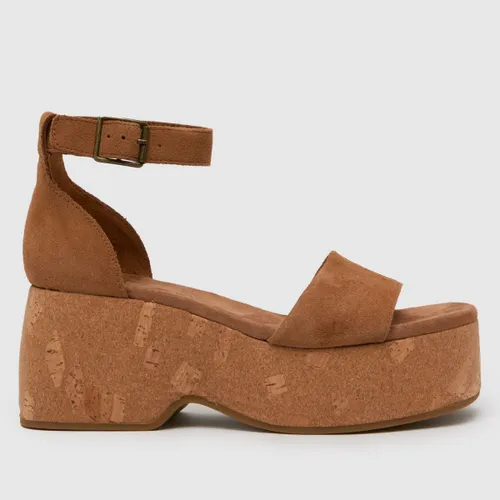 Toms Laila Wedge Sandals in Tan