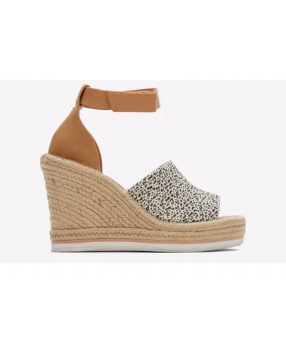 Toms Marisol Wedge Sandals Womens - Beige Leather
