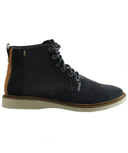 Toms Porter Blue Mens Boots Leather (archived)