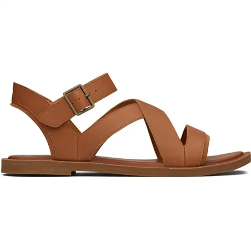 Toms Sloane Leather Strappy Sandals - Tan - UK 4 (EU 36.5)