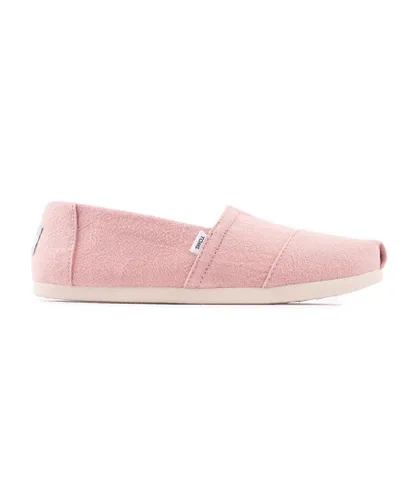Toms Womens Alpargata Shoes - Pink Textile