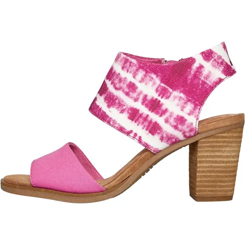 TOMS Womens Majorca Cutout Sandals Pink
