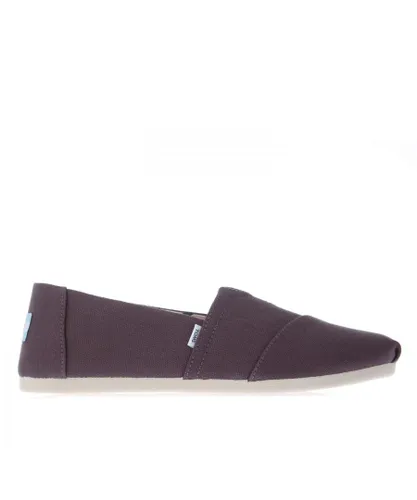 Toms Womenss Recycled Cotton Alpargata Espadrille Pumps in Grey Textile
