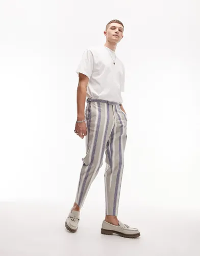 Topman blue stripe smart trousers