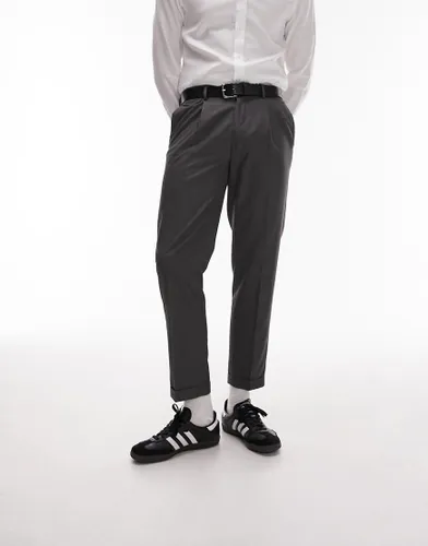 Topman dark grey suit trousers