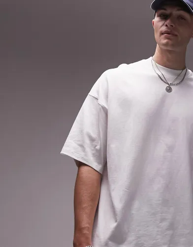 Topman extreme oversized fit t-shirt in white