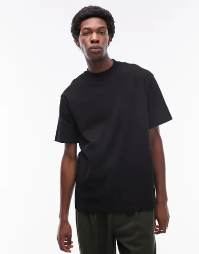 Topman oversized fit t-shirt in black