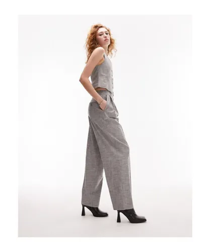 Topshop Womens mensy trousers in grey tonic