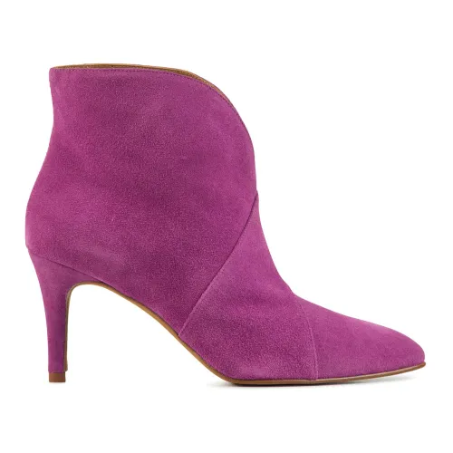 Toral , Fuchsia Suede Ankle Boots ,Pink female, Sizes: