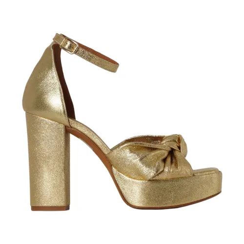 Toral , Gold Lace-up Shoes ,Yellow female, Sizes: